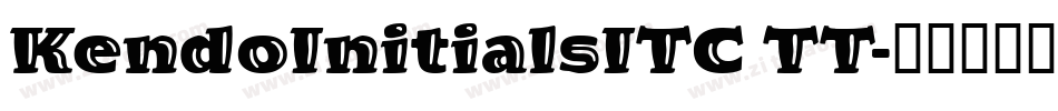 KendoInitialsITC TT字体转换